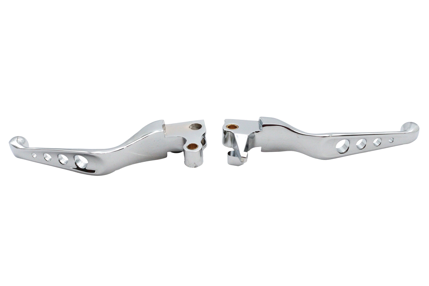 HARLEY Chrome Drilled Hand Lever Set Fits 2004-2006 XL,