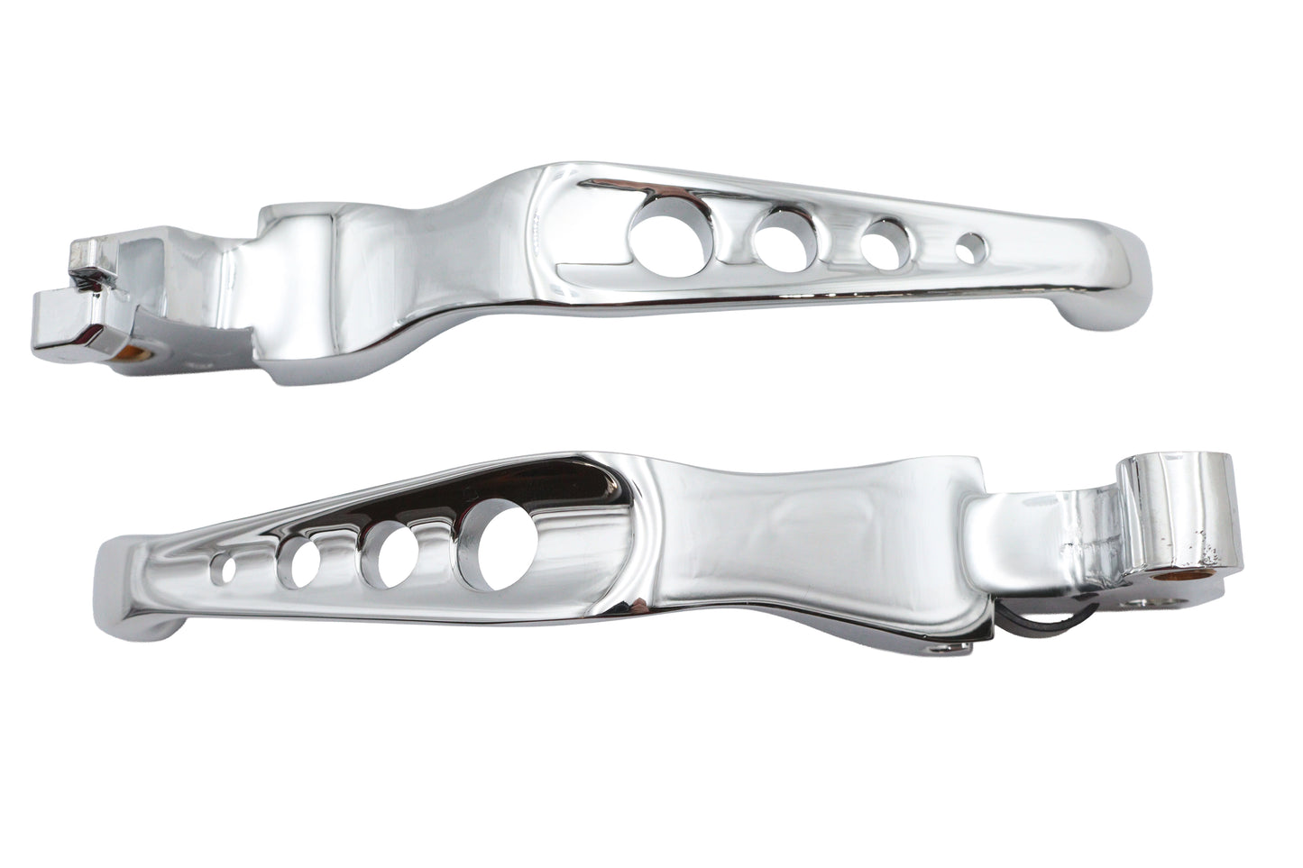 HARLEY Chrome Drilled Hand Lever Set Fits 2004-2006 XL,