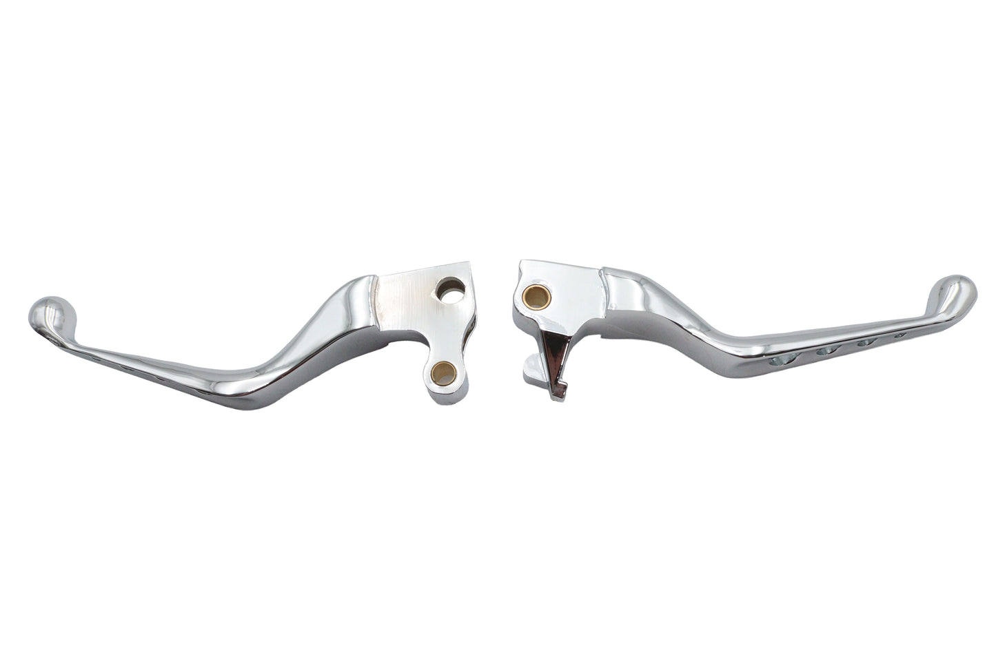 HARLEY Chrome Drilled Hand Lever Set Fits 2004-2006 XL,