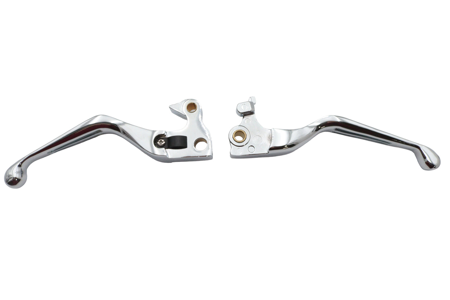 HARLEY Chrome Slotted Hand Lever Set Fits 2007-2013 XL,