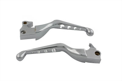 HARLEY Chrome Drilled Hand Lever Set Fits 2007-2013 XL,