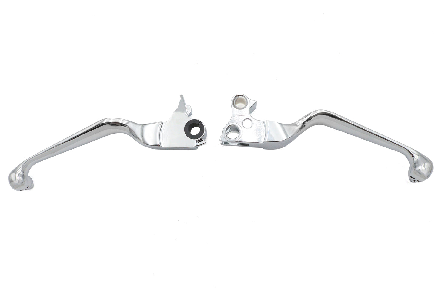 HARLEY Chrome Contour Hand Lever Set with Skull Ends Fits 1996-2007 FLST,   1996-2007 FXST,   1996-2
