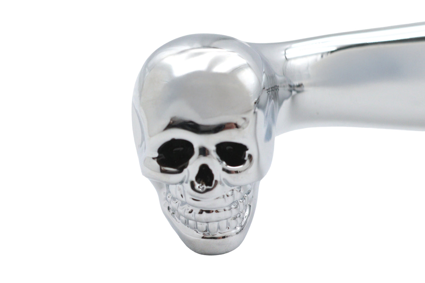 HARLEY Chrome Contour Hand Lever Set with Skull Ends Fits 1996-2007 FLST,   1996-2007 FXST,   1996-2
