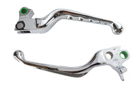 HARLEY Chrome Drilled Hand Lever Set Fits 1996-2007 FXST,   1996-2007 FLST,   1996-2007 FXD,   1996-
