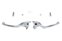 HARLEY Chrome Vortex Hand Lever Set Fits 2014-2016 FLT,