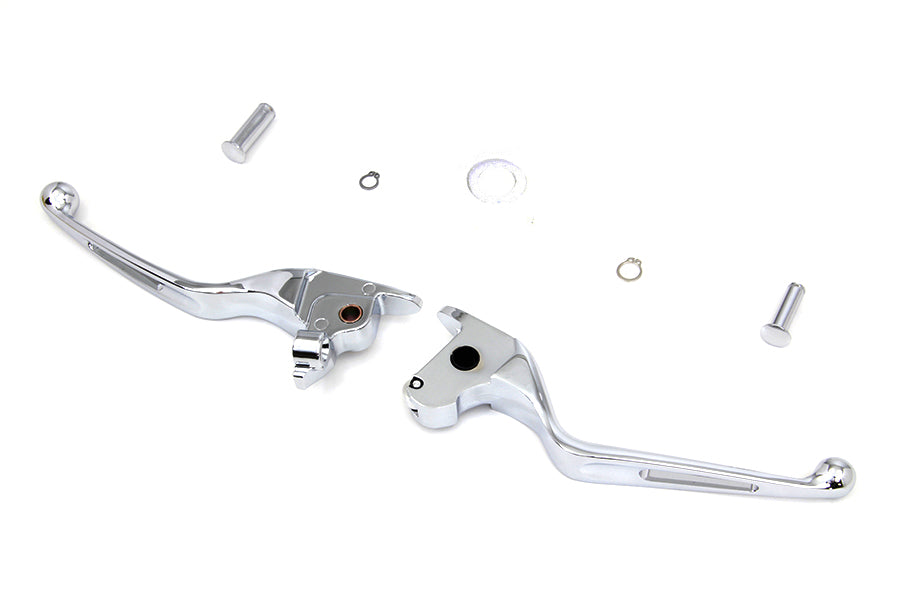 HARLEY Chrome Vortex Hand Lever Set Fits 2014-2016 FLT,