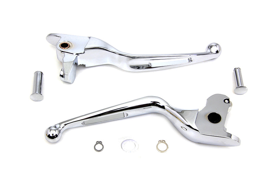 HARLEY Chrome Vortex Hand Lever Set Fits 2014-2016 FLT,