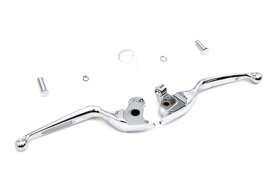 HARLEY Chrome Vortex Hand Lever Set Fits 2014-2016 FLT,