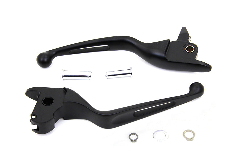 HARLEY Black Vortex Hand Lever Set Fits 2014-2016 FLT,