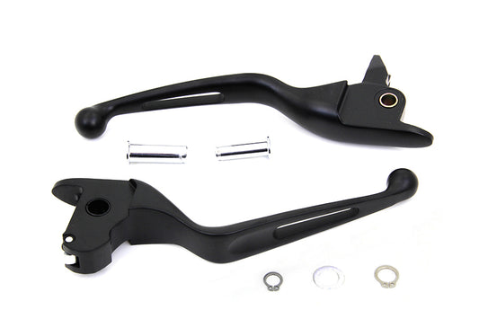 HARLEY Black Vortex Hand Lever Set Fits 2014-2016 FLT,