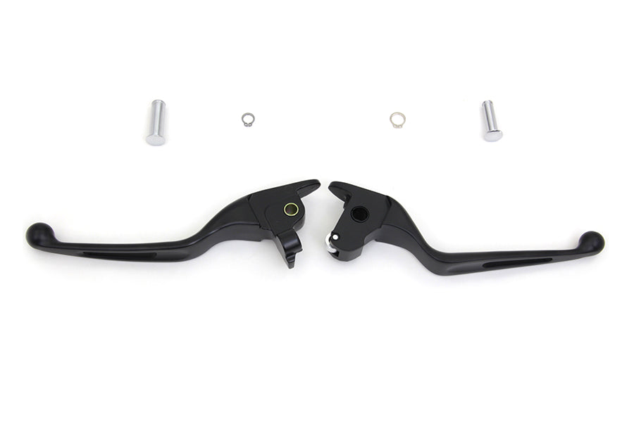 HARLEY Black Vortex Hand Lever Set Fits 2014-2016 FLT,