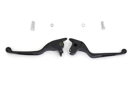 HARLEY Black Vortex Hand Lever Set Fits 2014-2016 FLT,