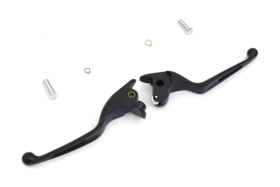 HARLEY Black Vortex Hand Lever Set Fits 2014-2016 FLT,