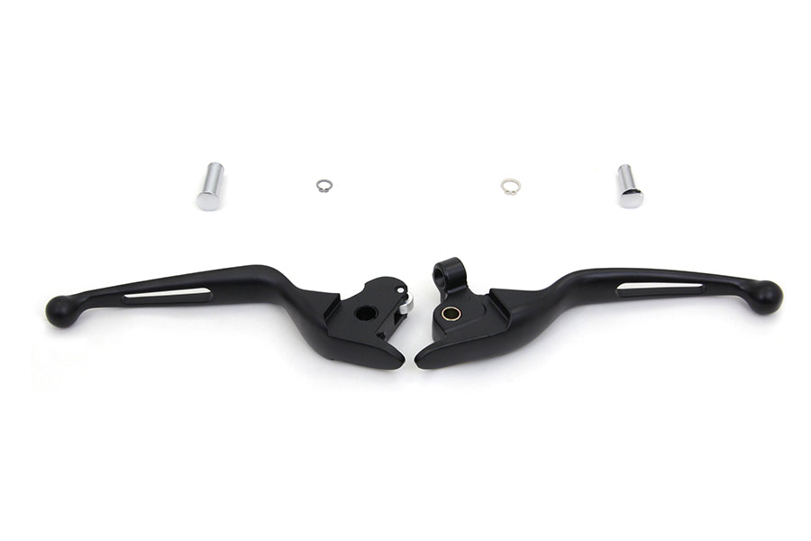 HARLEY Black Vortex Hand Lever Set Fits 2014-2016 FLT,