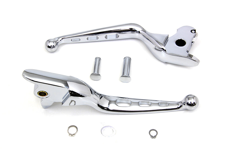HARLEY Chrome Drilled Hand Lever Set Fits 2014-2016 FLT,