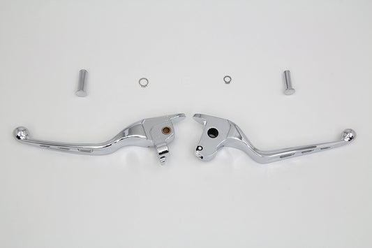 HARLEY Chrome Drilled Hand Lever Set Fits 2014-2016 FLT,