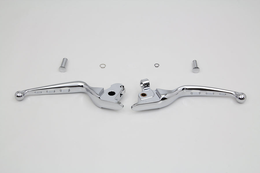 HARLEY Chrome Drilled Hand Lever Set Fits 2014-2016 FLT,