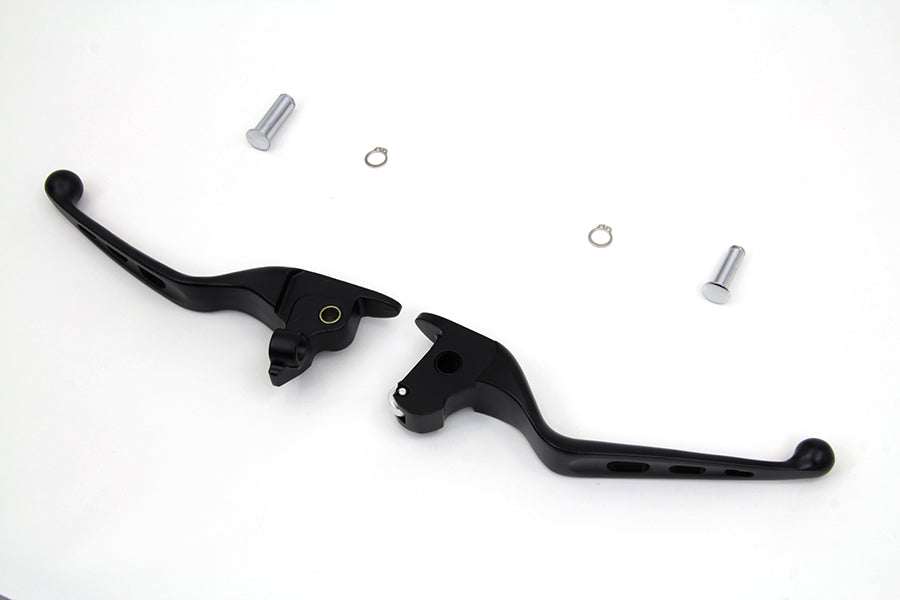 HARLEY Black Drilled Hand Lever Set Fits 2014-2016 FLT,