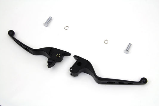 HARLEY Black Drilled Hand Lever Set Fits 2014-2016 FLT,