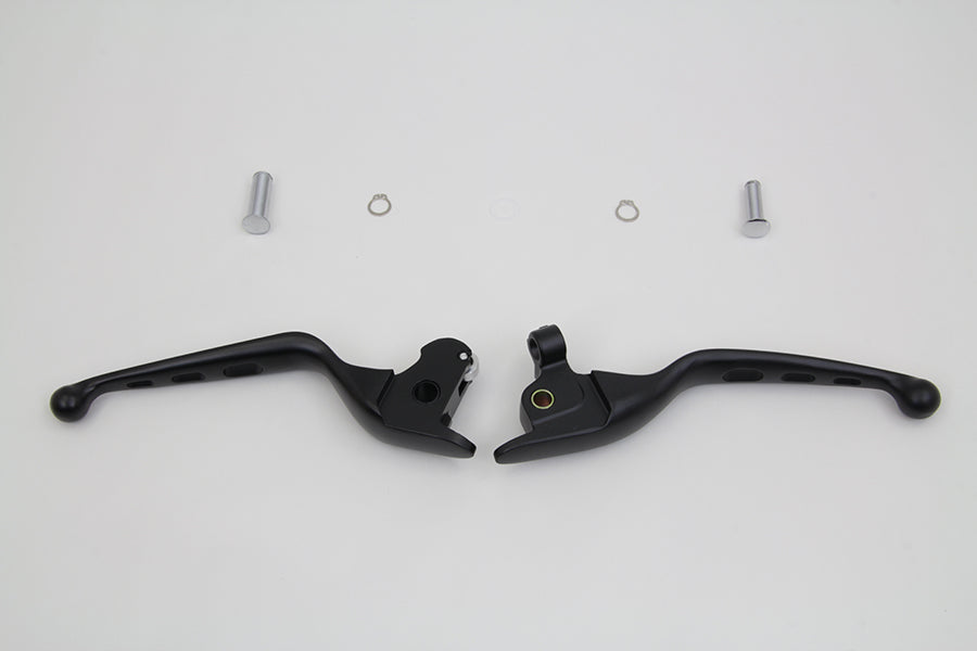 HARLEY Black Drilled Hand Lever Set Fits 2014-2016 FLT,