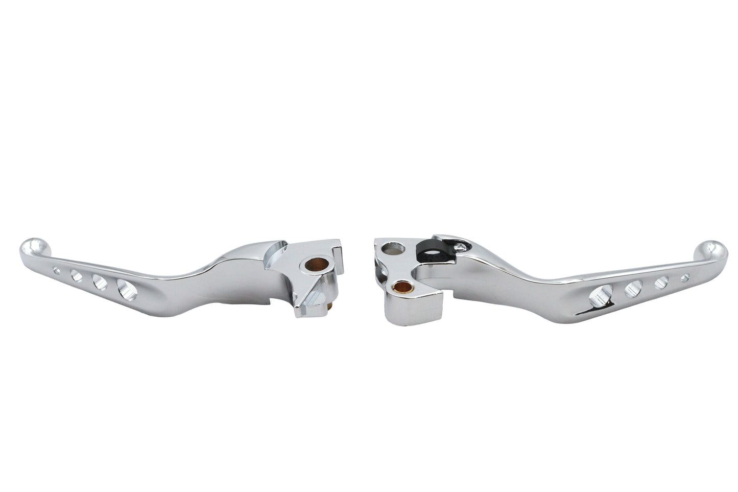 HARLEY Chrome Drilled Hand Lever Set Fits 2014-2016 XL,