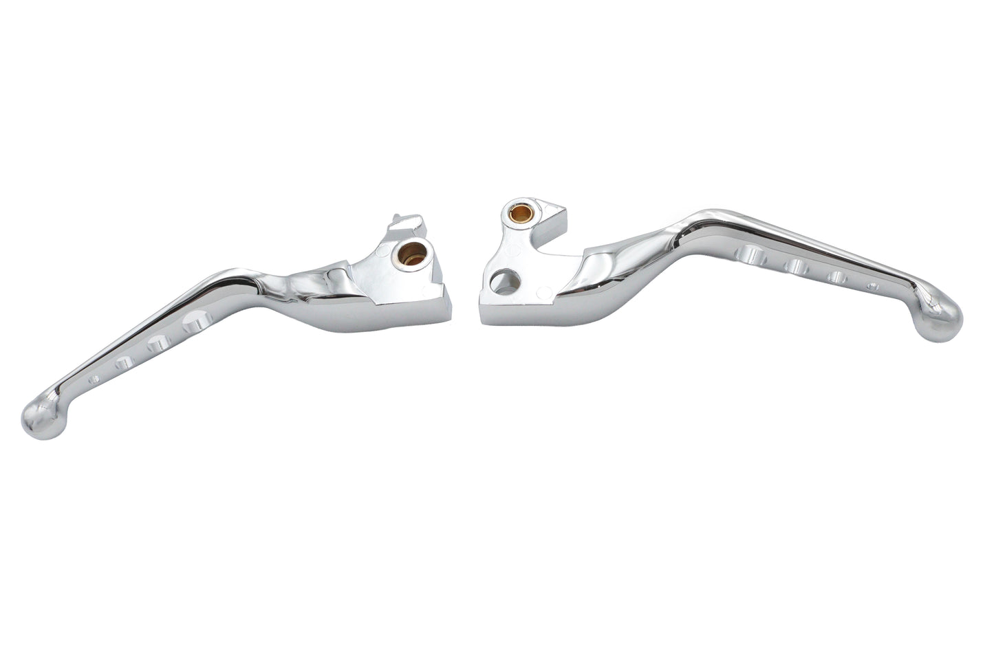 HARLEY Chrome Drilled Hand Lever Set Fits 2014-2016 XL,