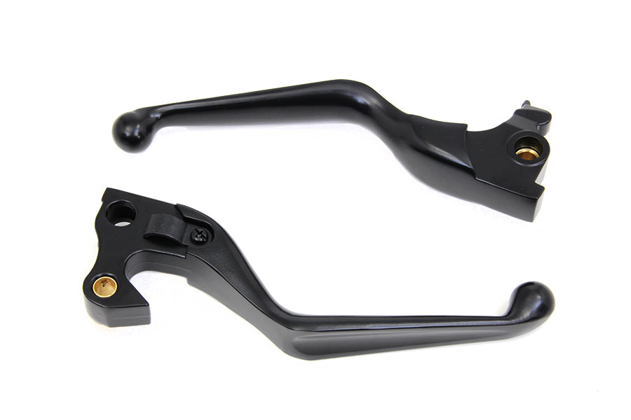 HARLEY Black Hand Lever Set Fits 2014-UP XL,