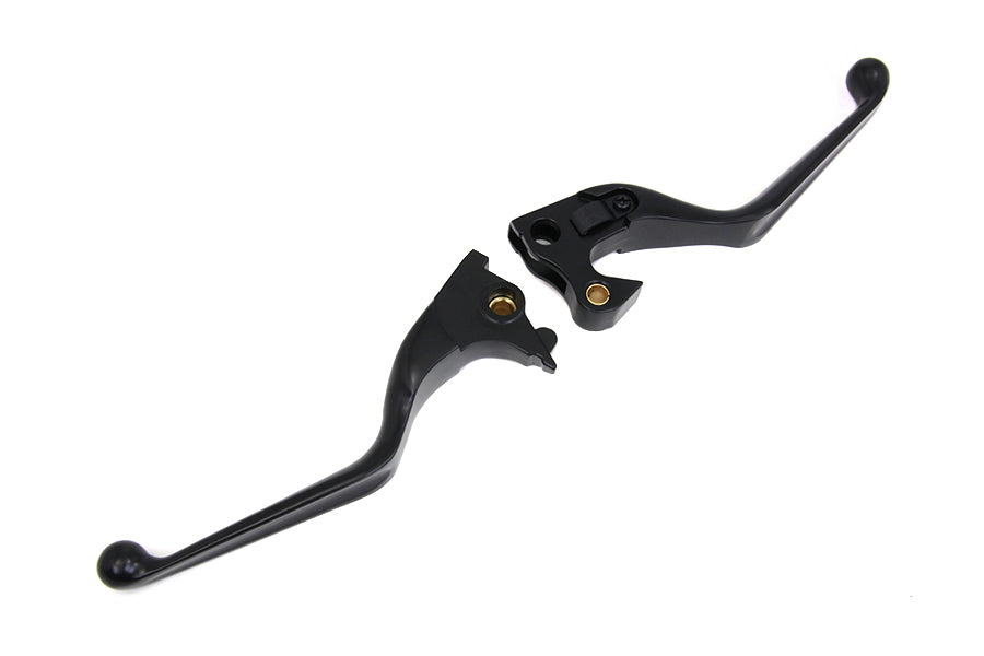 HARLEY Black Hand Lever Set Fits 2014-UP XL,
