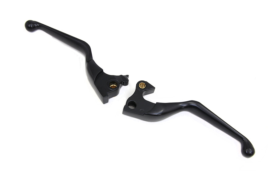 HARLEY Black Hand Lever Set Fits 2014-UP XL,