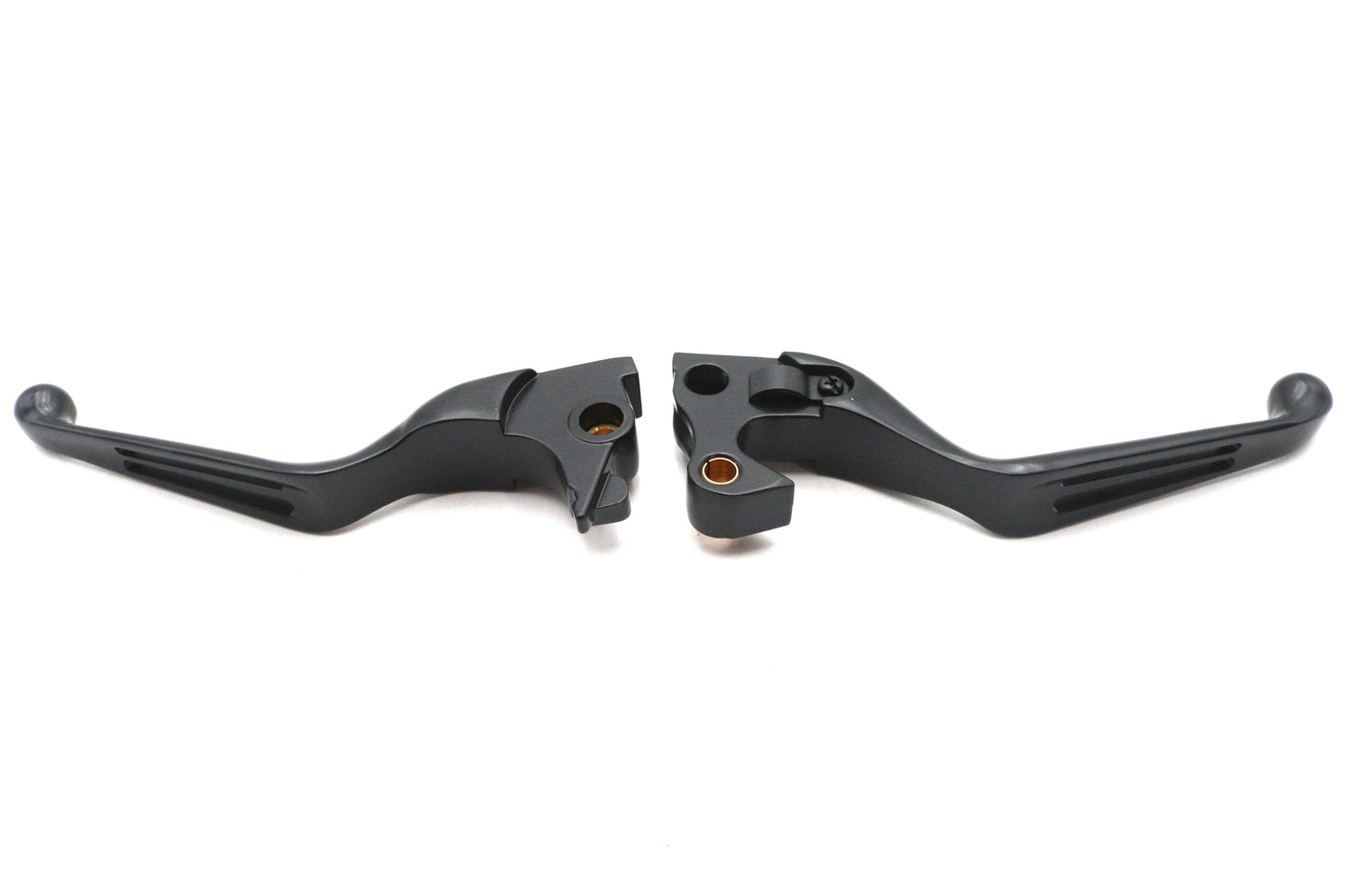 HARLEY Black Slotted Hand Lever Set Fits 2014-2016 XL,