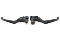 HARLEY Black Slotted Hand Lever Set Fits 2014-2016 XL,