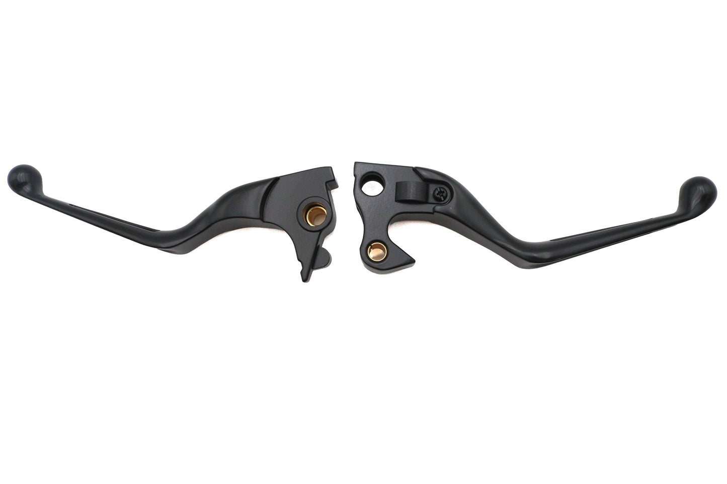 HARLEY Black Slotted Hand Lever Set Fits 2014-2016 XL,