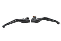 HARLEY Black Slotted Hand Lever Set Fits 2014-2016 XL,