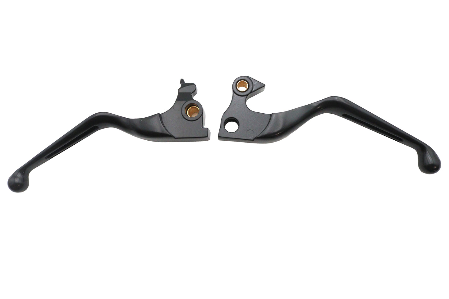 HARLEY Black Slotted Hand Lever Set Fits 2014-2016 XL,