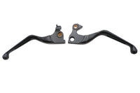 HARLEY Black Slotted Hand Lever Set Fits 2014-2016 XL,
