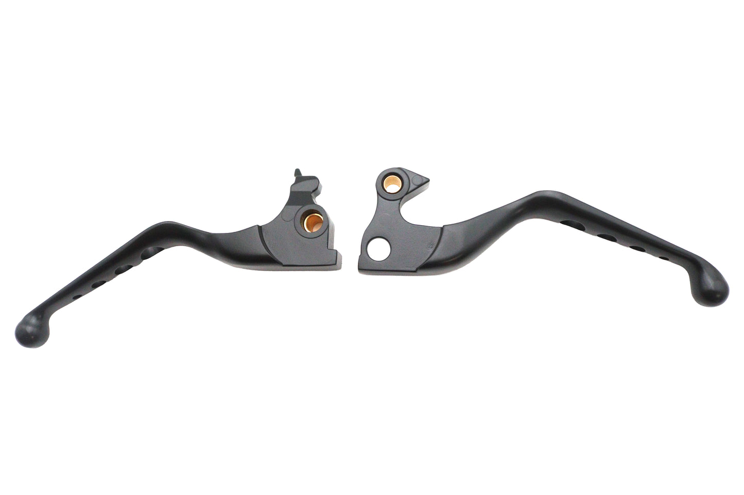HARLEY Black Drilled Hand Lever Set Fits 2014-2016 XL,