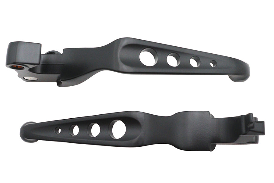 HARLEY Black Drilled Hand Lever Set Fits 2014-2016 XL,