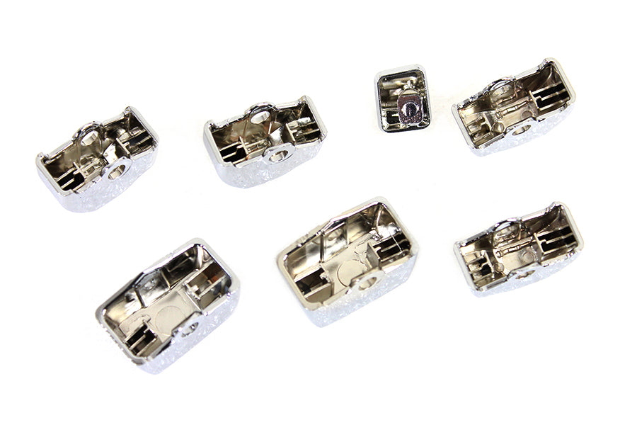 HARLEY Handlebar Switch Cap Set Chrome fits 2014-UP XL,   2012-2017 FXD,   2011-UP FLST,   2011-UP FXST,