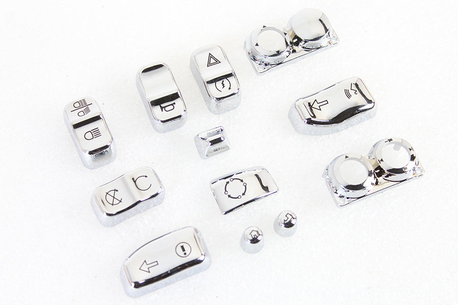HARLEY Handlebar Switch Cap Set Chrome fits 2016-UP FLHTCU,   2016-UP FLHTCUL,   2016-UP FLHTCUTG,   2016-UP FLHX,   2016-UP FLHXS,   2016-UP FLTRU,