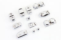 HARLEY Handlebar Switch Cap Set Chrome fits 2016-UP FLHTCU,   2016-UP FLHTCUL,   2016-UP FLHTCUTG,   2016-UP FLHX,   2016-UP FLHXS,   2016-UP FLTRU,