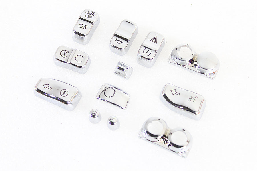 HARLEY Handlebar Switch Cap Set Chrome fits 2016-UP FLHTCU,   2016-UP FLHTCUL,   2016-UP FLHTCUTG,   2016-UP FLHX,   2016-UP FLHXS,   2016-UP FLTRU,