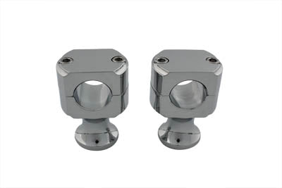 HARLEY Shorty Style Chrome Riser Set Fits 0-  Custom, application