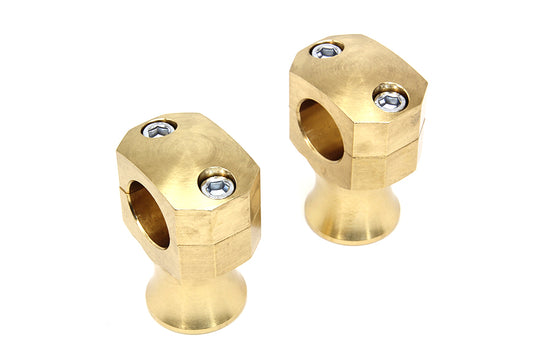 HARLEY Shorty Style Brass Riser Set fits 0-  Custom,