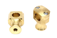 HARLEY Shorty Style Brass Riser Set fits 0-  Custom,