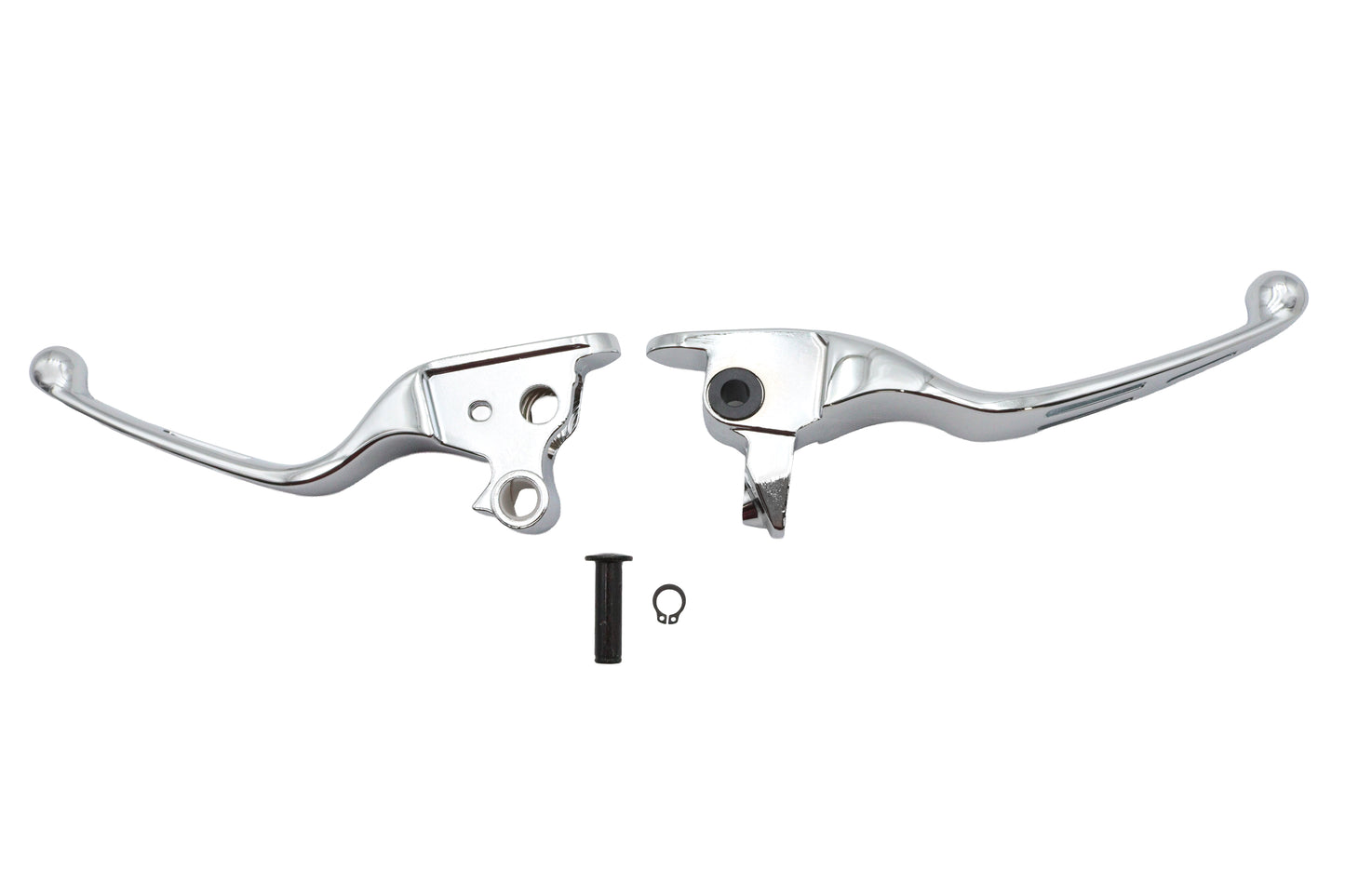 HARLEY Chrome Slotted Hand Lever Set Fits 2008-2013 FLT,