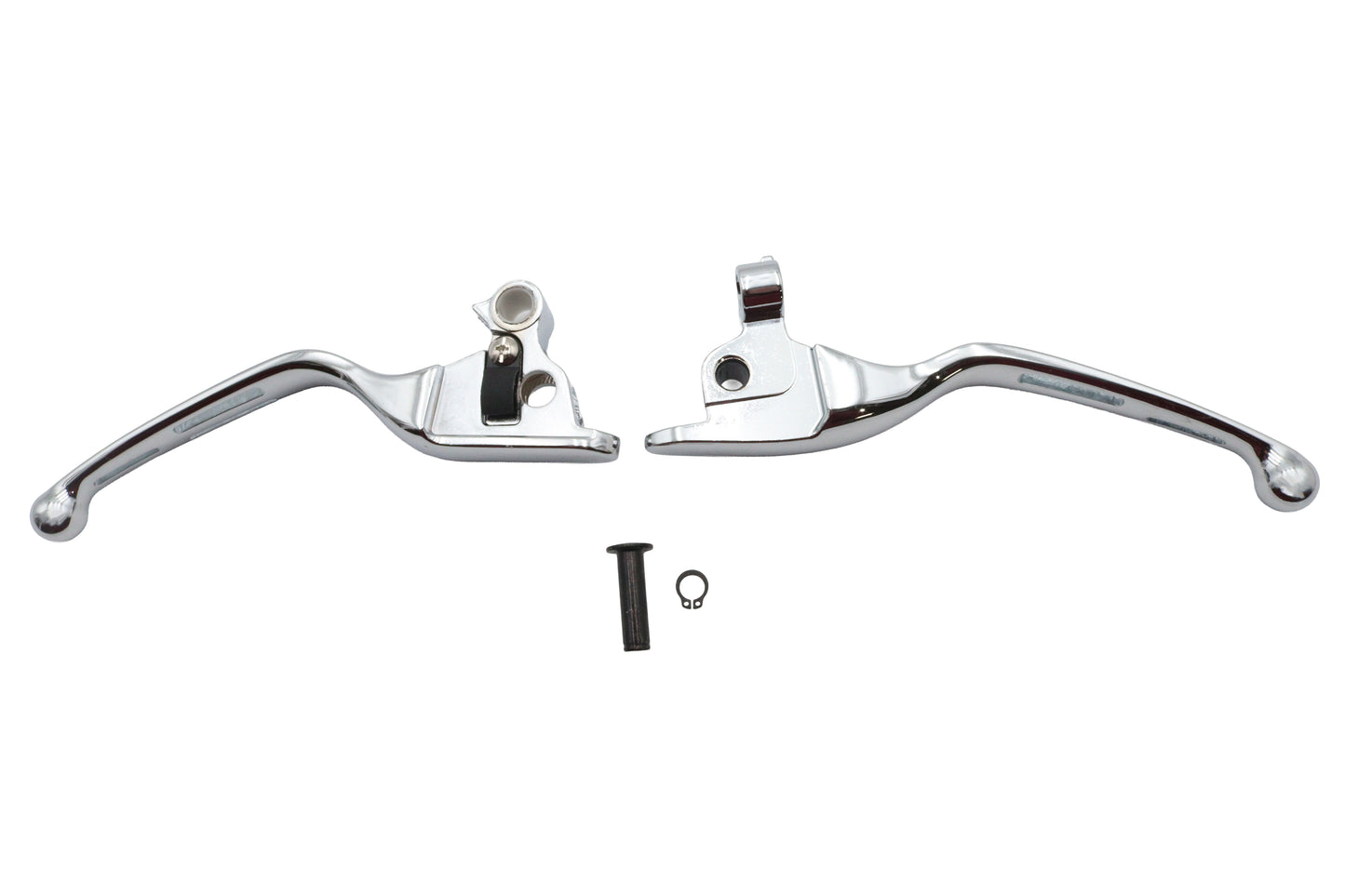 HARLEY Chrome Slotted Hand Lever Set Fits 2008-2013 FLT,