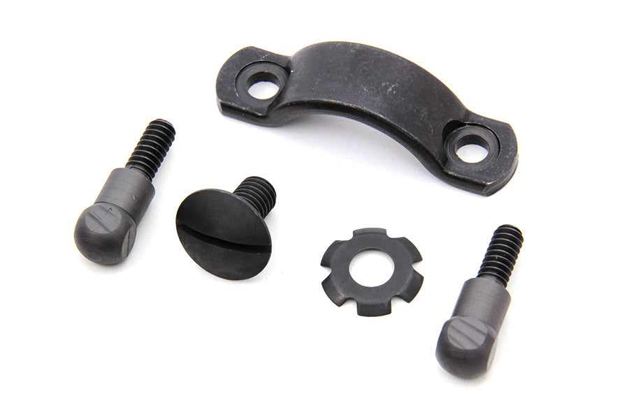 HARLEY Lever Strap and Screw Kit Fits 1930-1940 VL,   1937-1940 UL,   1936-1940 W,   1936-1940 EL,