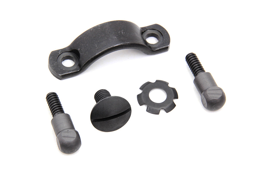 HARLEY Lever Strap and Screw Kit Fits 1930-1940 VL,   1937-1940 UL,   1936-1940 W,   1936-1940 EL,