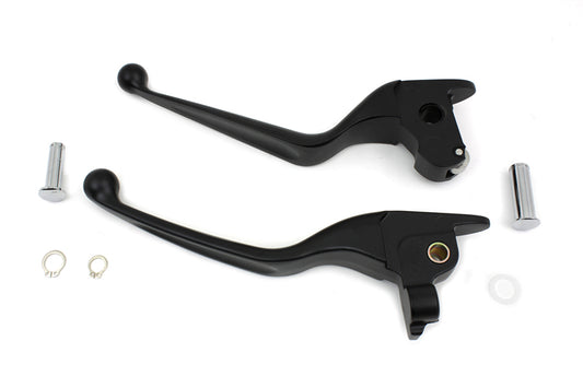 HARLEY Black Wide Tamer Hand Lever Set Fits 2014-2016 FLT,