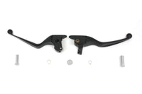 HARLEY Black Wide Tamer Hand Lever Set Fits 2014-2016 FLT,